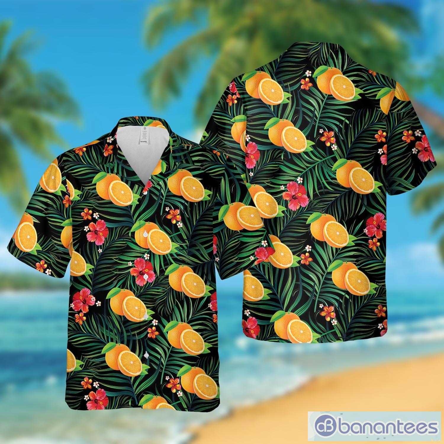 Orange,Orange Beach Shirt, Orange Summer Hawaiian Shirt - Banantees