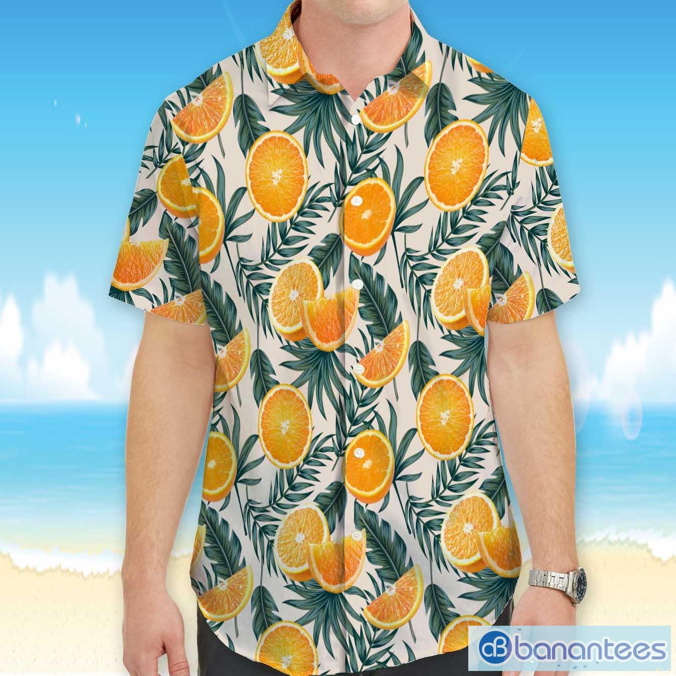 Orange,Orange Beach Shirt, Orange Summer Hawaiian Shirt - Banantees