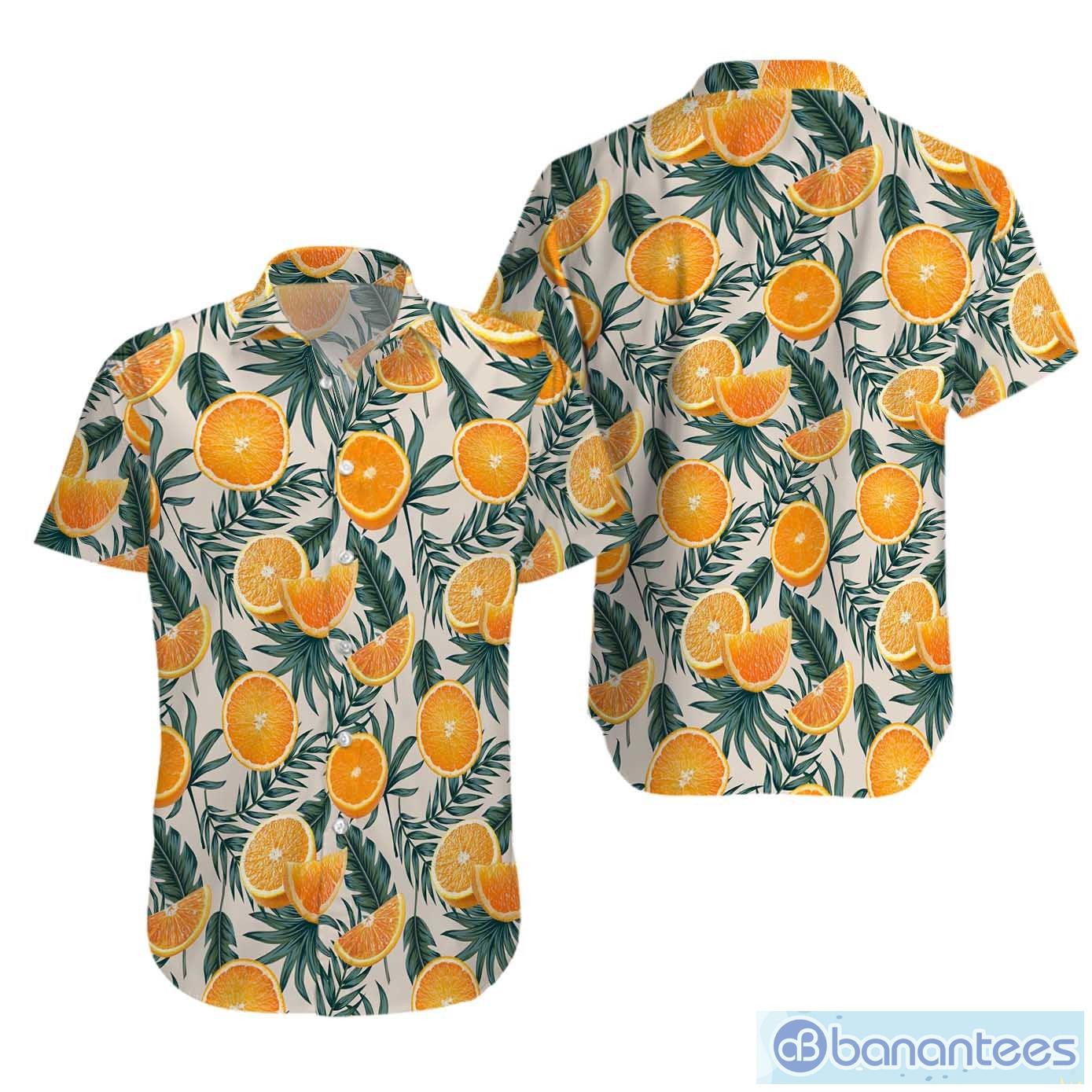 Orange,Orange Beach Shirt, Orange Summer Hawaiian Shirt - Banantees