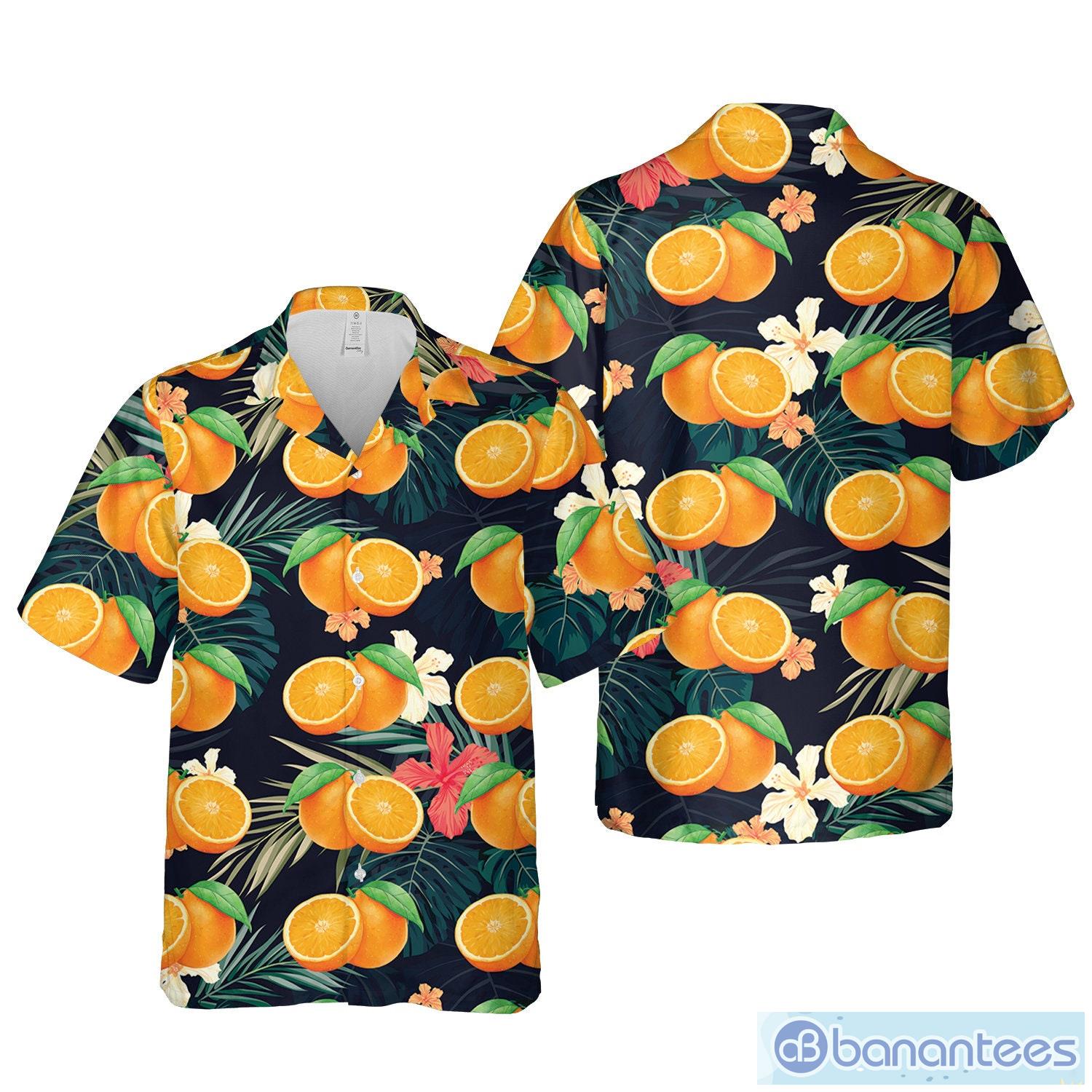 Orange,Orange Beach Shirt, Orange Summer Hawaiian Shirt - Banantees