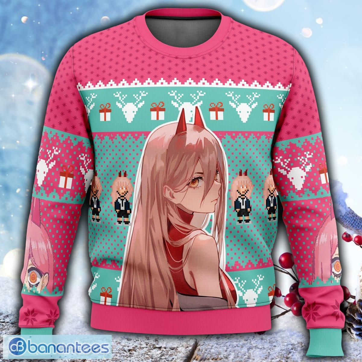 Power Chainsaw Man Ugly Christmas 3D Sweater For Men And Women Gift  Christmas - Banantees