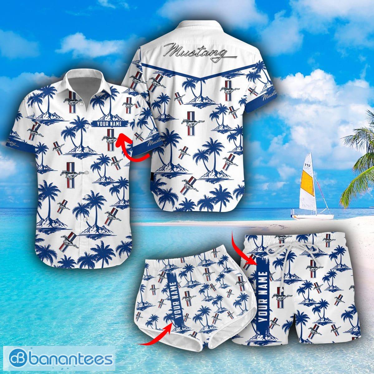 Custom Ford Bronco Hawaiian Shirt and Men Shorts, Gift For Car Lovers