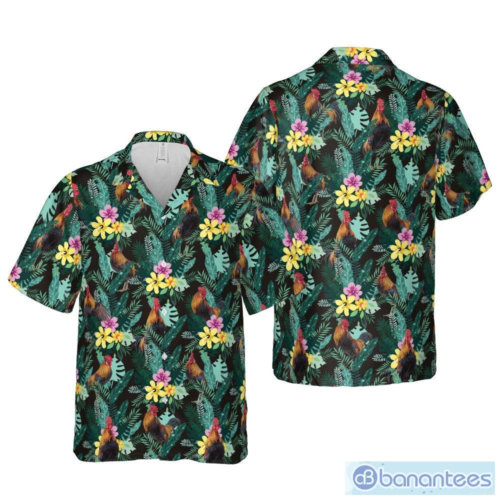 Fashion Mens Hawaiian Shirt Male Casual Colorful Floral Printed