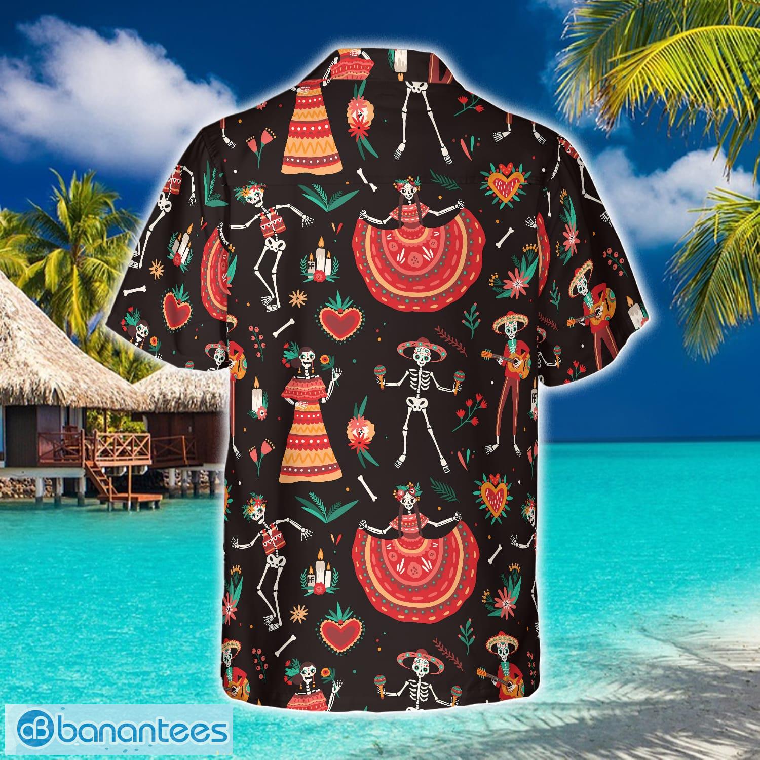 Kansas City Chiefs Skull Flower Hawaiian Shirt - Growkoc