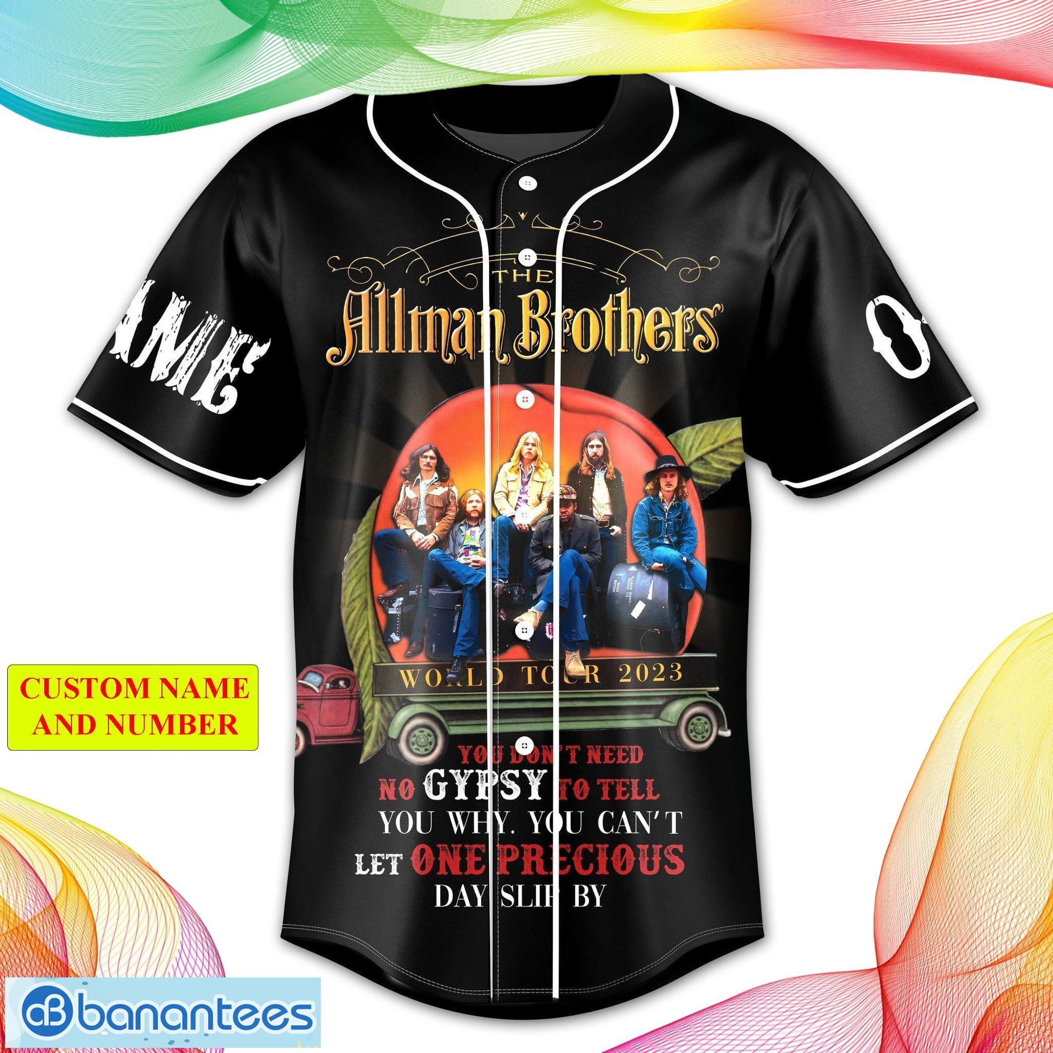The Allman Brothers Band World Tour 2023 Jersey Baseball Shirt
