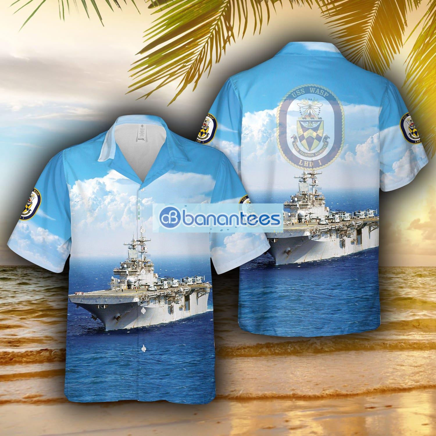 USS Wasp (LHD-1), 4th Of July US Navy Hawaiian Shirt For Men And Women -  Freedomdesign