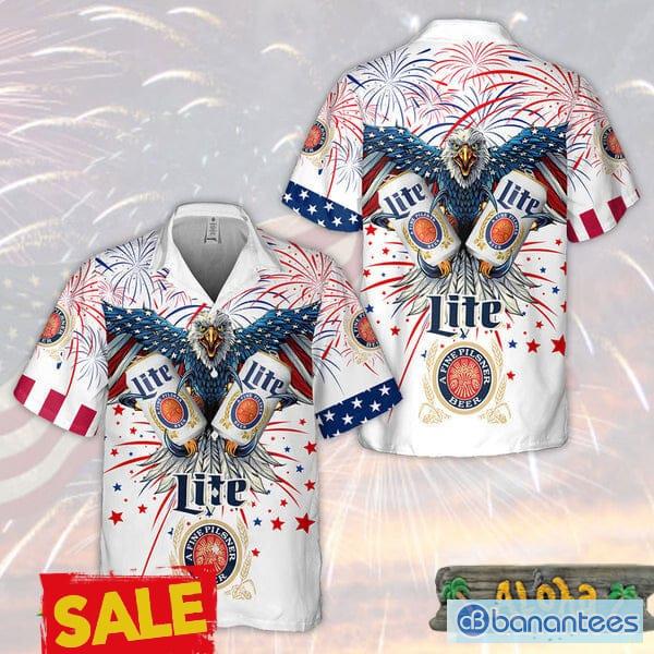 4th Of July Eagles Funny Hawaiian Shirt - Banantees