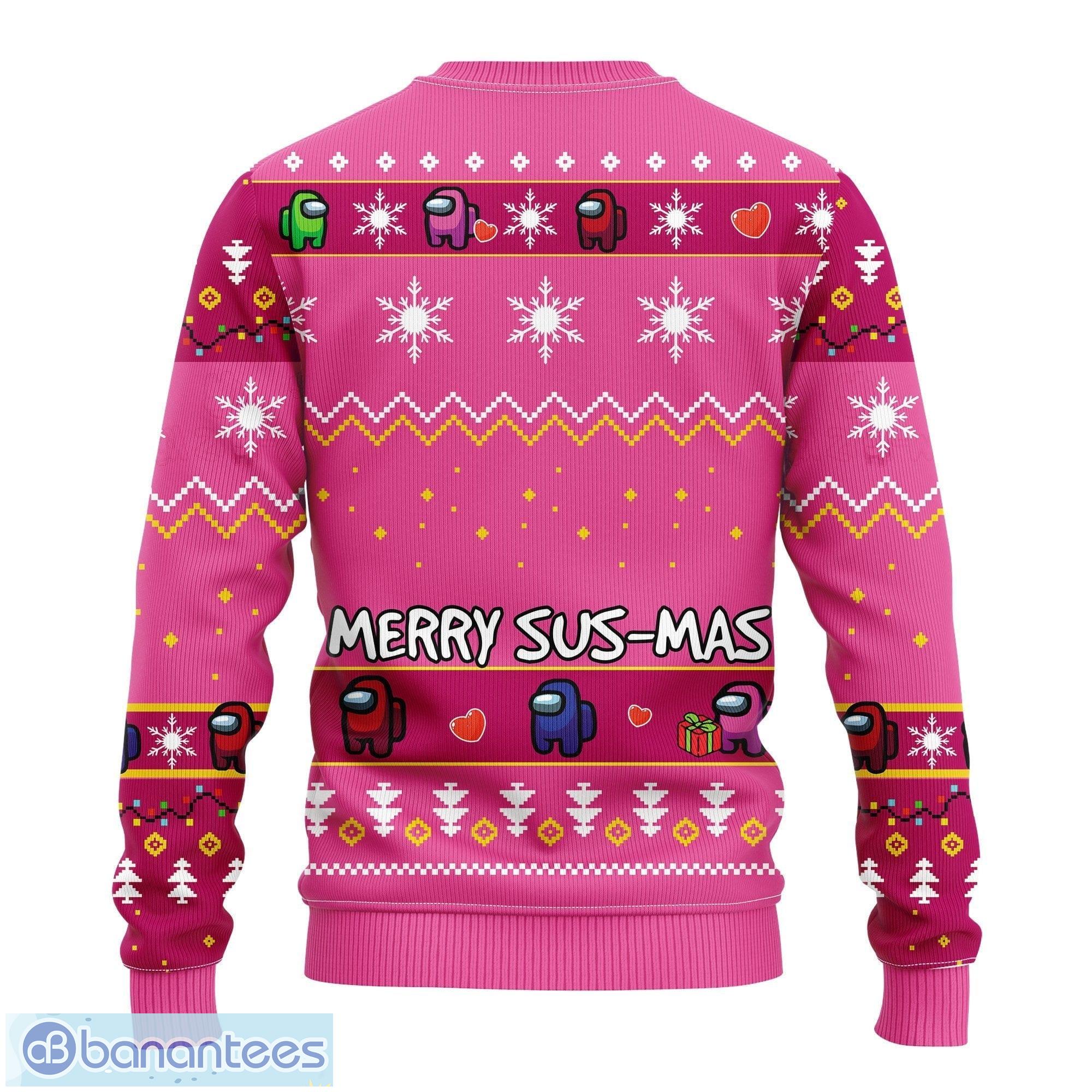among us merry sus ugly christmas sweater for men women 1 image Among Us Merry Sus Ugly Christmas Sweater For Men Women - Among Us Merry Sus Ugly Christmas Sweater Amazing Gift Idea Thanksgiving Gift_2