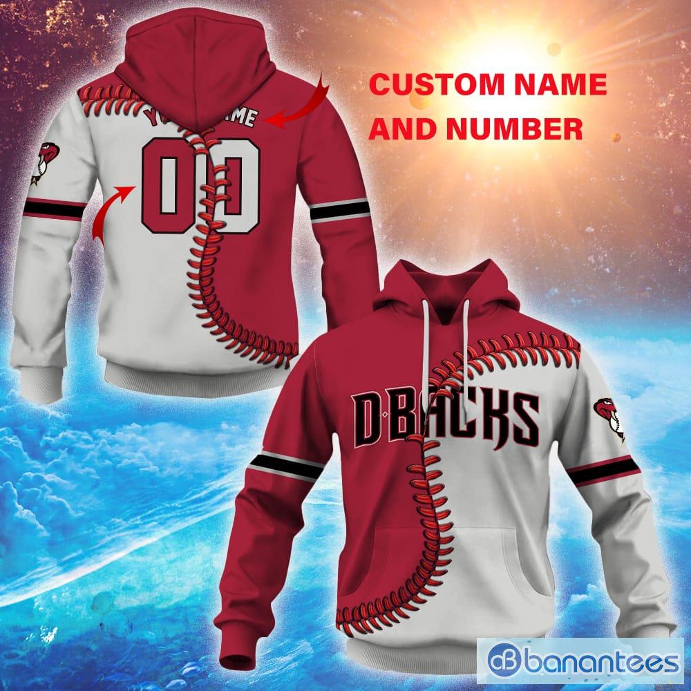 MLB Arizona Diamondbacks Mix Jersey Custom Personalized Hoodie