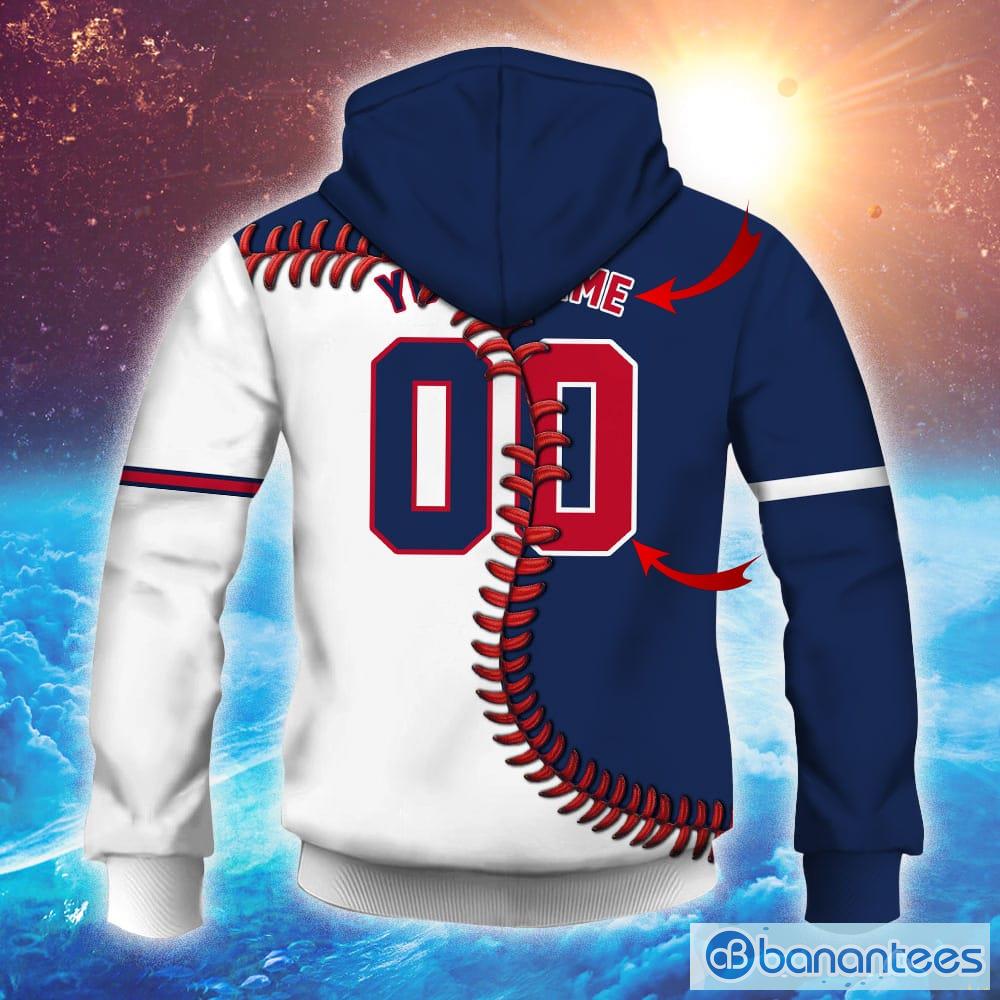 Atlanta braves MLB Custom Number And Name 3D Hoodie For Men And