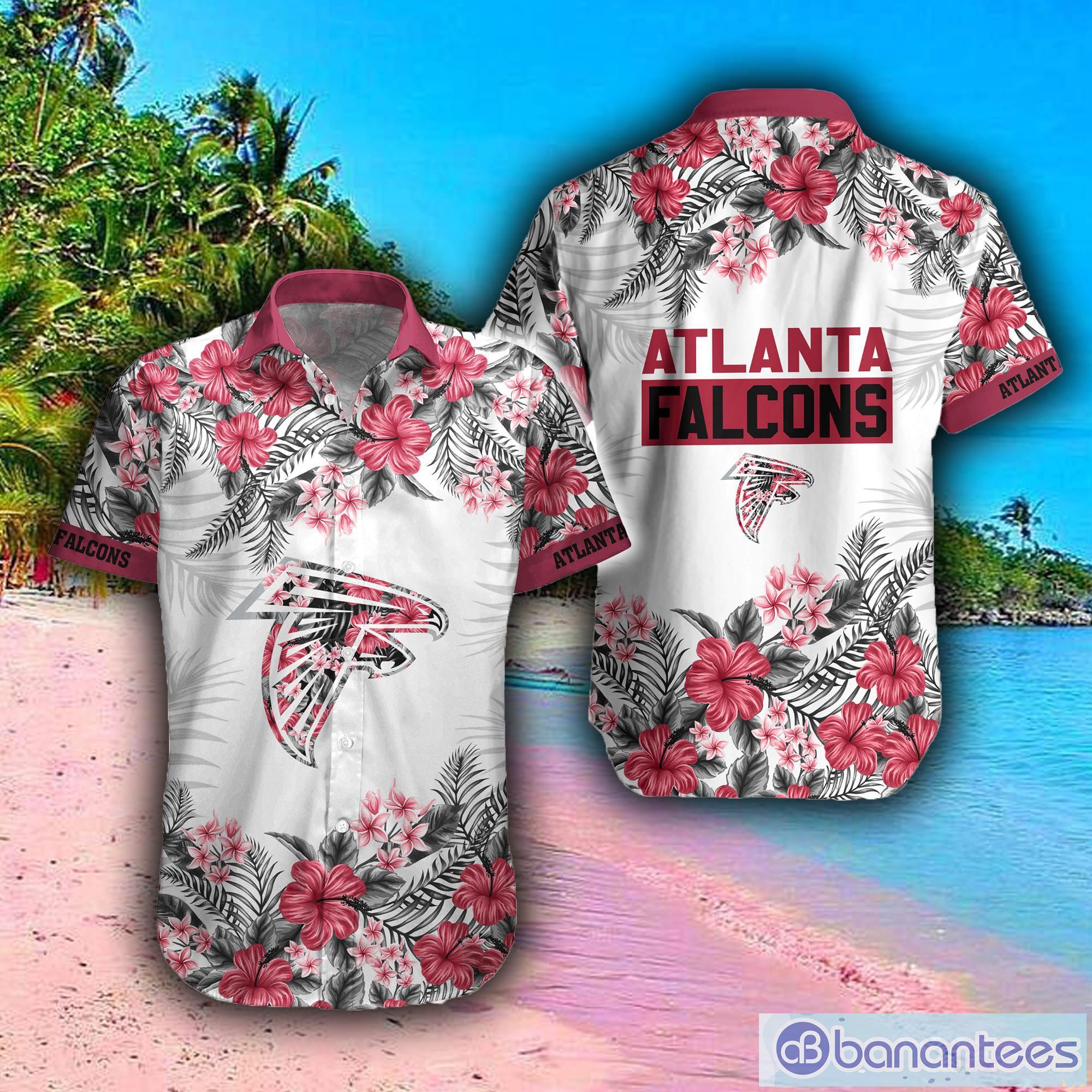 Atlanta Falcons Red And Black Short Sleeve Hawaiian Shirt Gift For