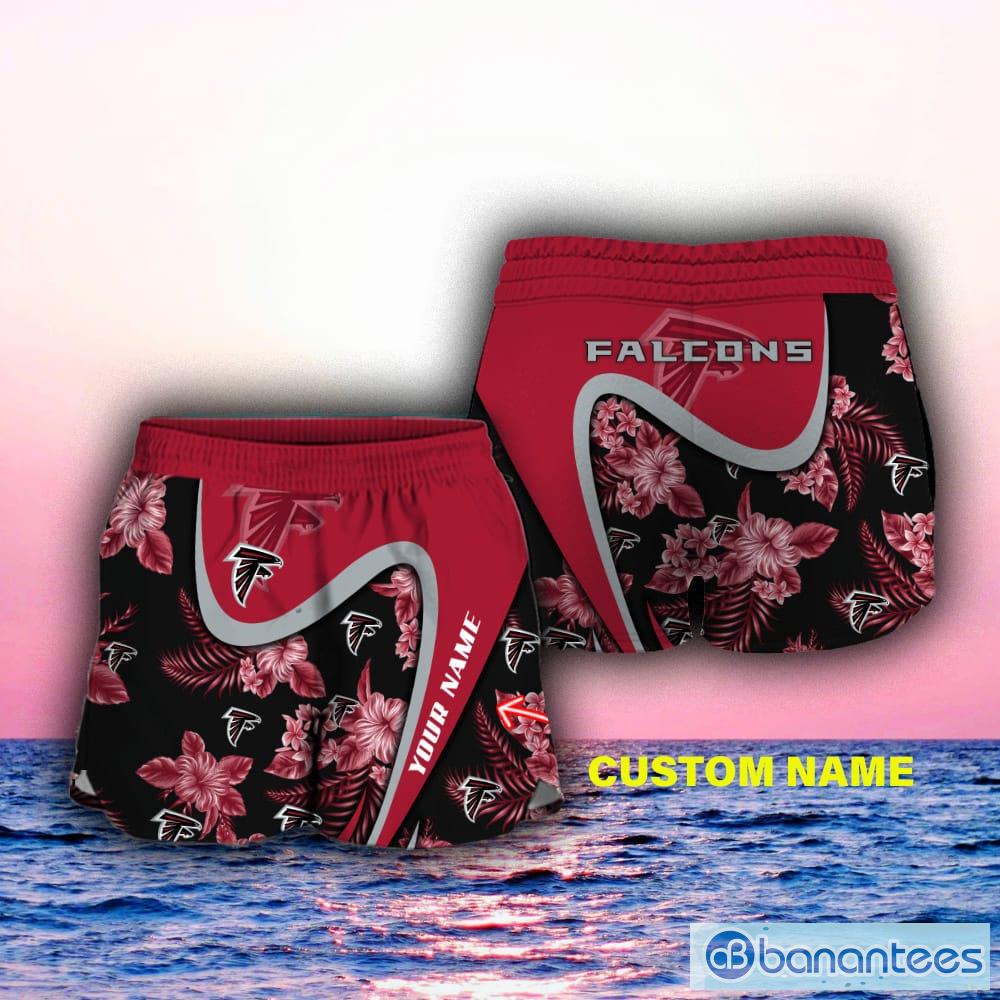 Atlanta Falcons Floral Casual Hawaiian Shorts Gift For Fans