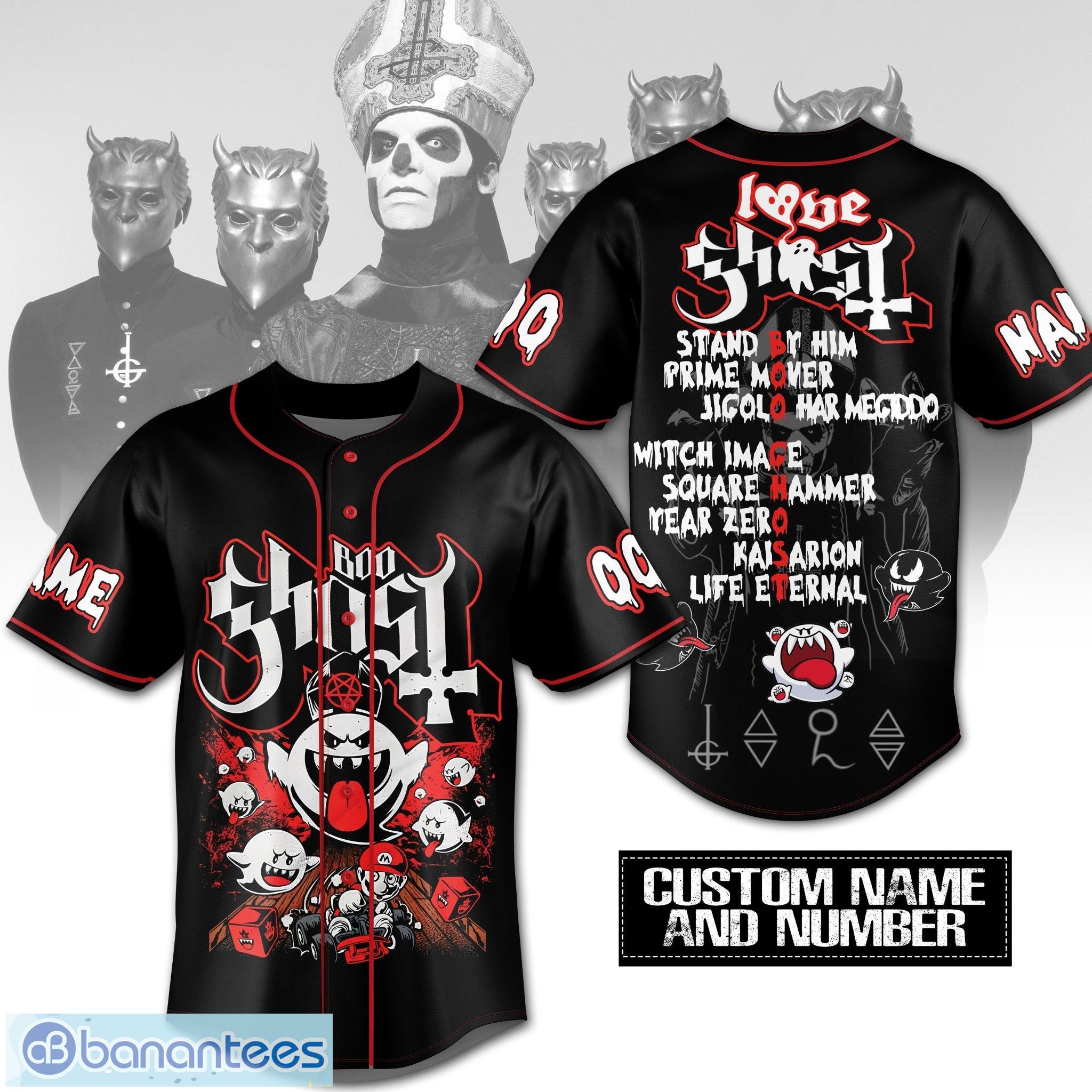 Band Ghost Style 2 Baseball Jersey Shirt Custom Number And Name