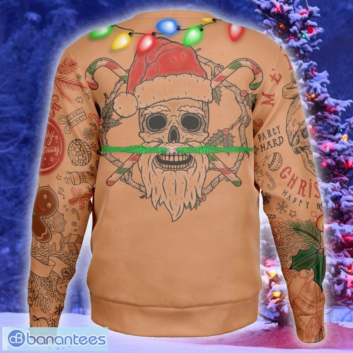 Ugly christmas shop sweater shirtless man