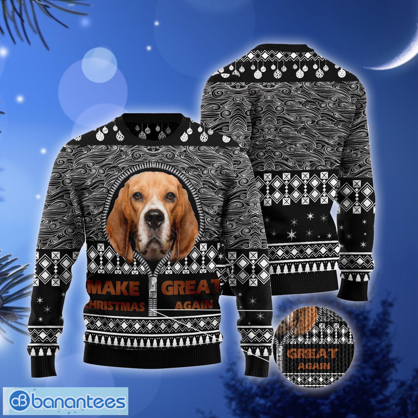 Beagle ugly hot sale christmas sweater