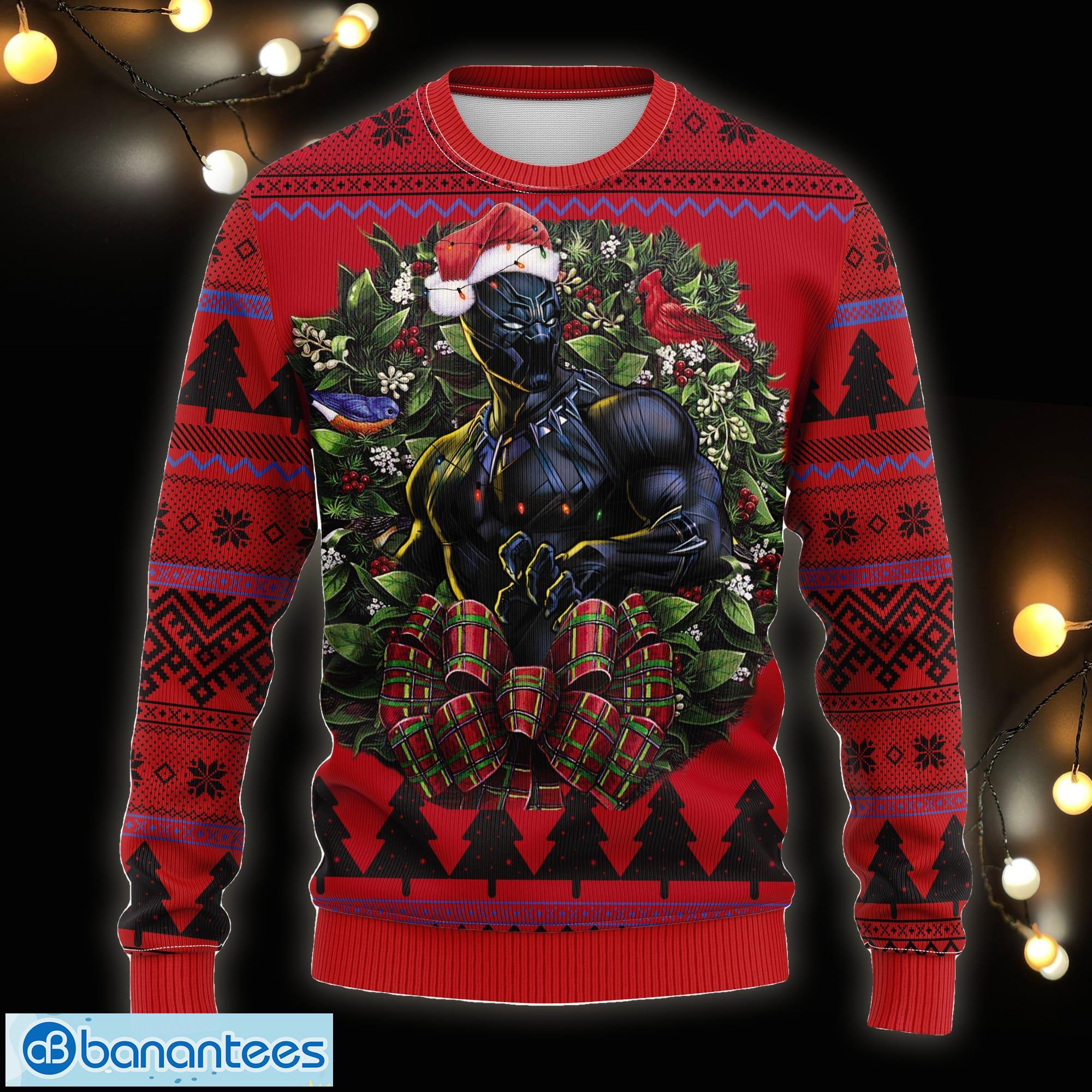 Black panther hotsell ugly christmas sweater