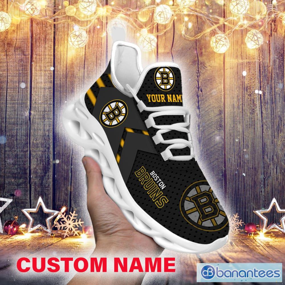 Boston Bruins Running Shoes NHL Max Soul Sneakers For Men And Women -  Banantees