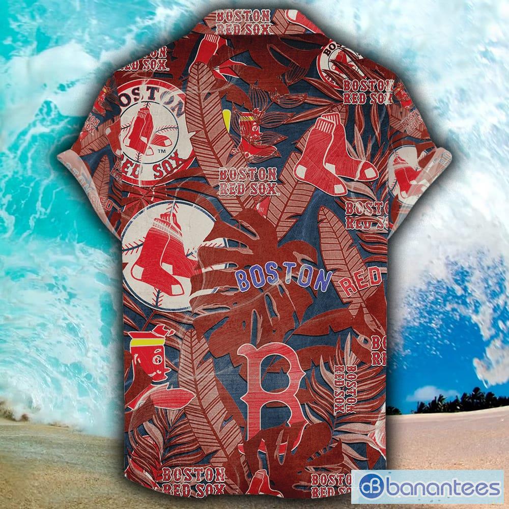Boston Red Sox Retro Summer Pattern Hawaiian Shirt - Banantees