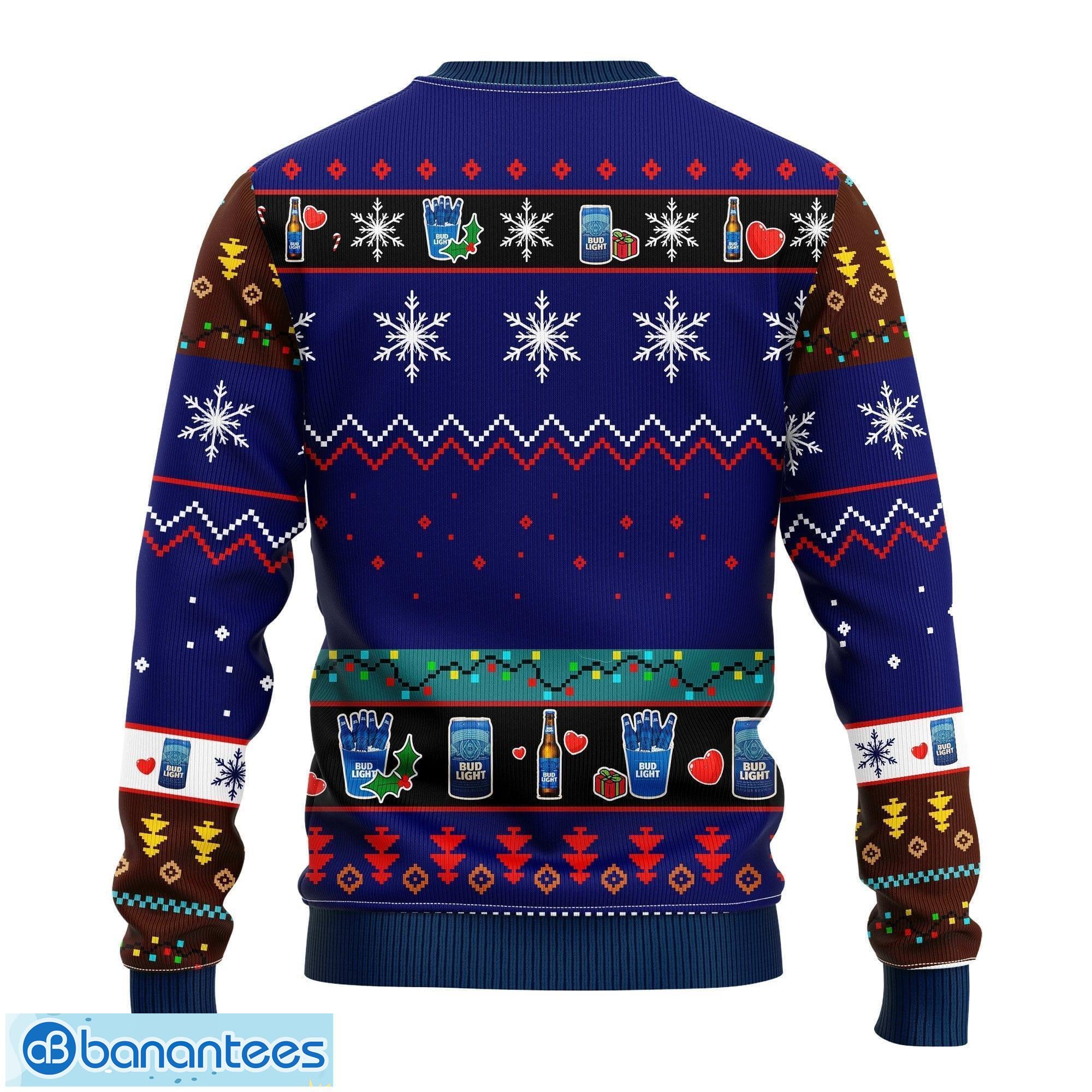 Bud Light Funny Beer Ugly Christmas Sweater Black Gift For Men And Women -  Reallgraphics