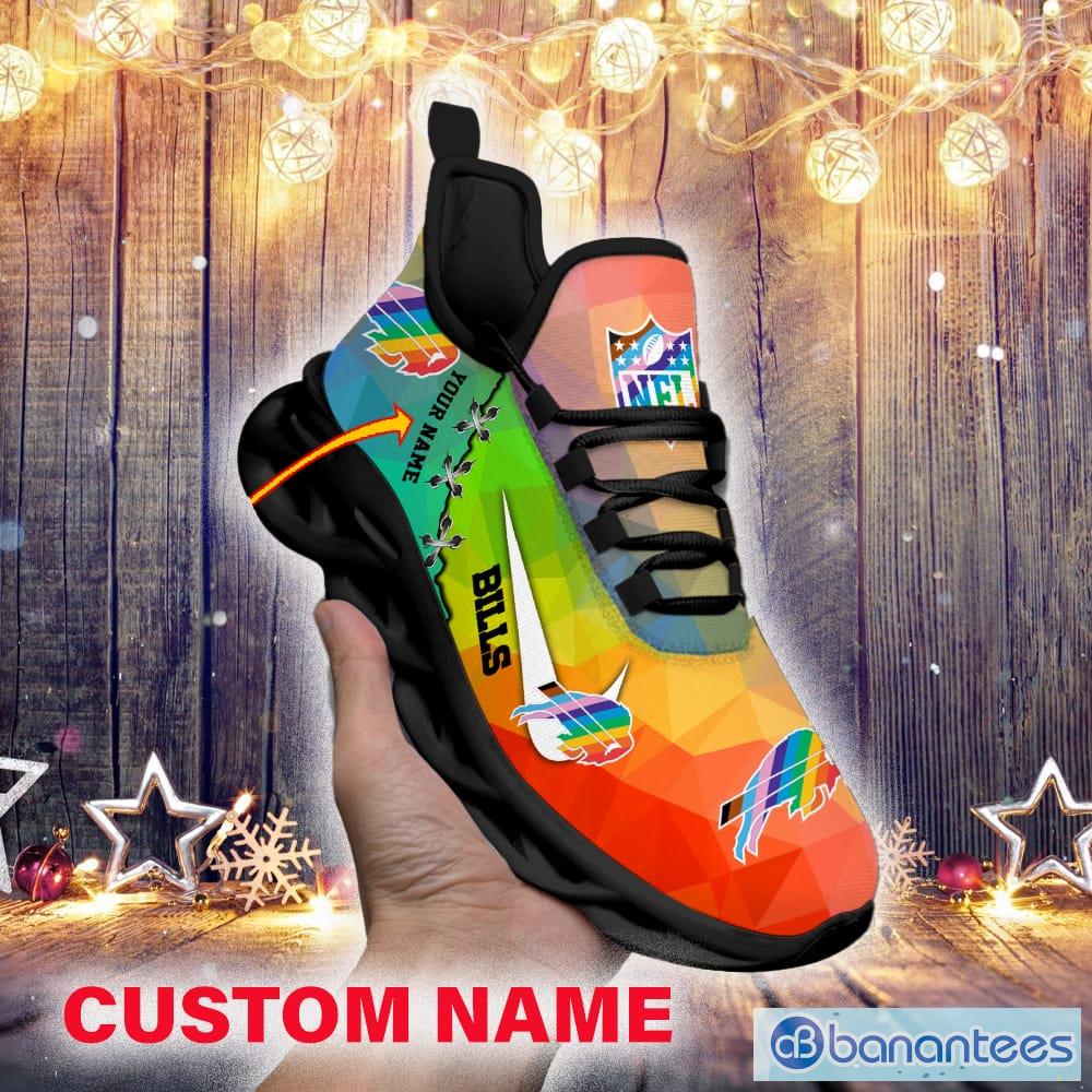 Buffalo Bills Custom Name Luxury NFL Max Soul Shoes Design 7 Chunky Sneakers  For Men And Women - Banantees