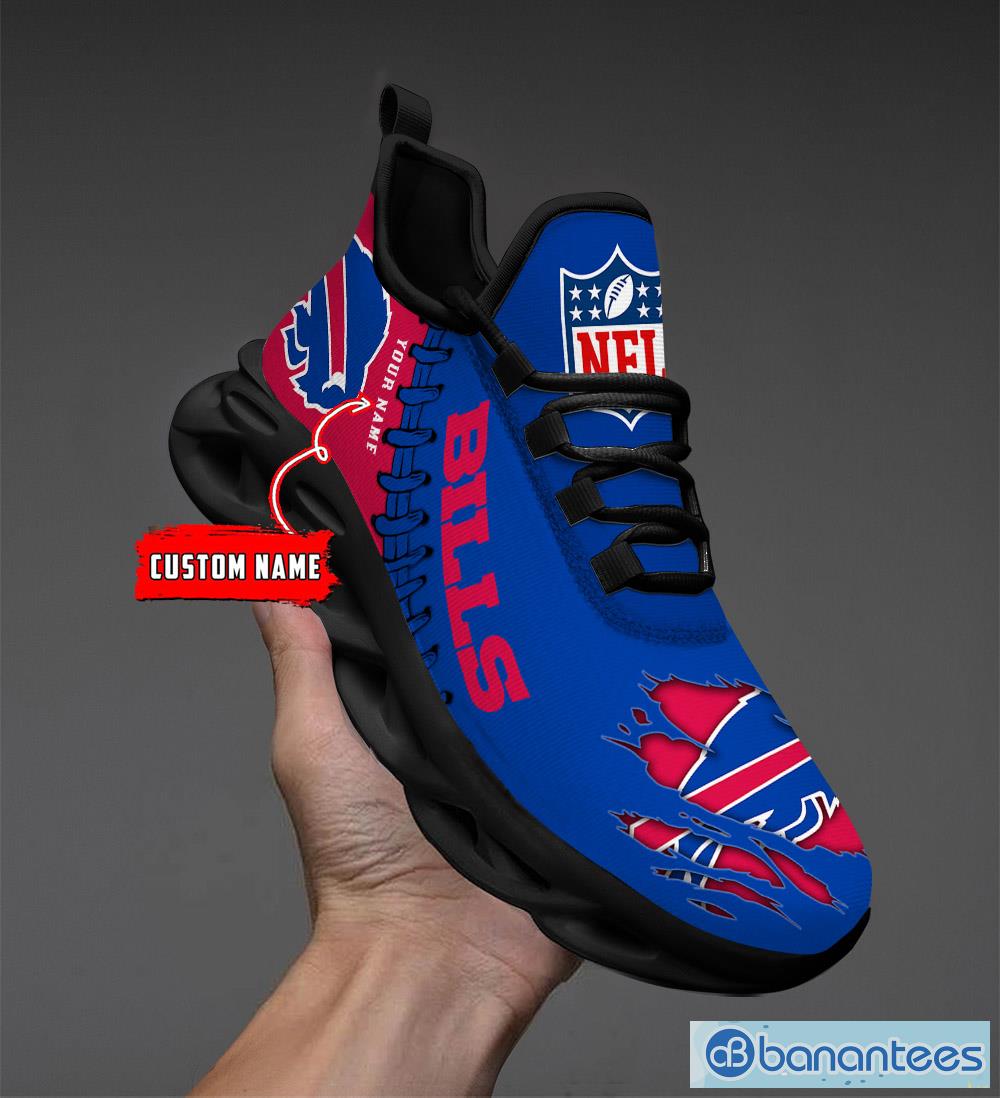 Buffalo Bills Custom Name Luxury NFL Max Soul Shoes Design 8 Chunky Sneakers  For Men And Women - Banantees