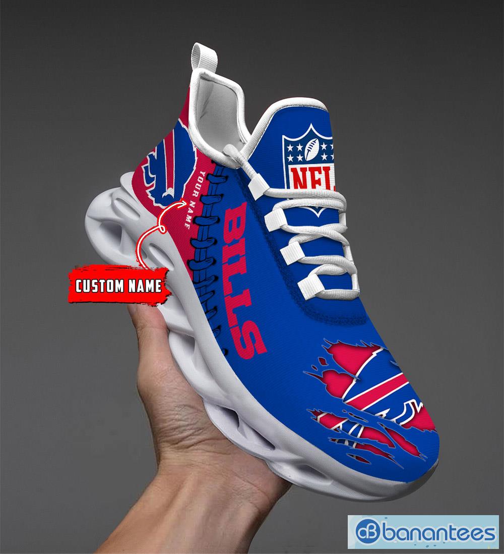 Buffalo Bills Custom Name NFL Max Soul Shoes  Chunky Sneakers Gift For Fans - Buffalo Bills Personalized NFL Max Soul Shoes_1