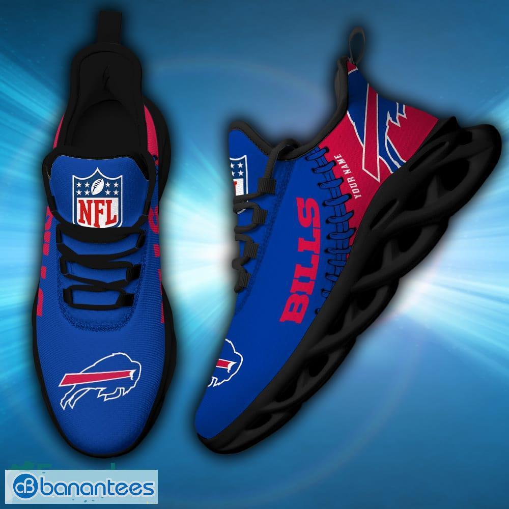 Buffalo Bills Neon Flames Design Running Sneaker Max Soul Shoes