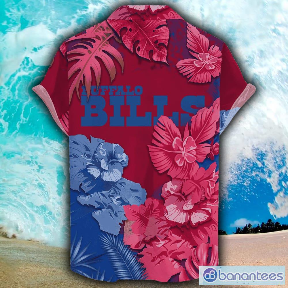 Men Buffalo Bills Football Floral Aloha Hawaiian Shirt Summer