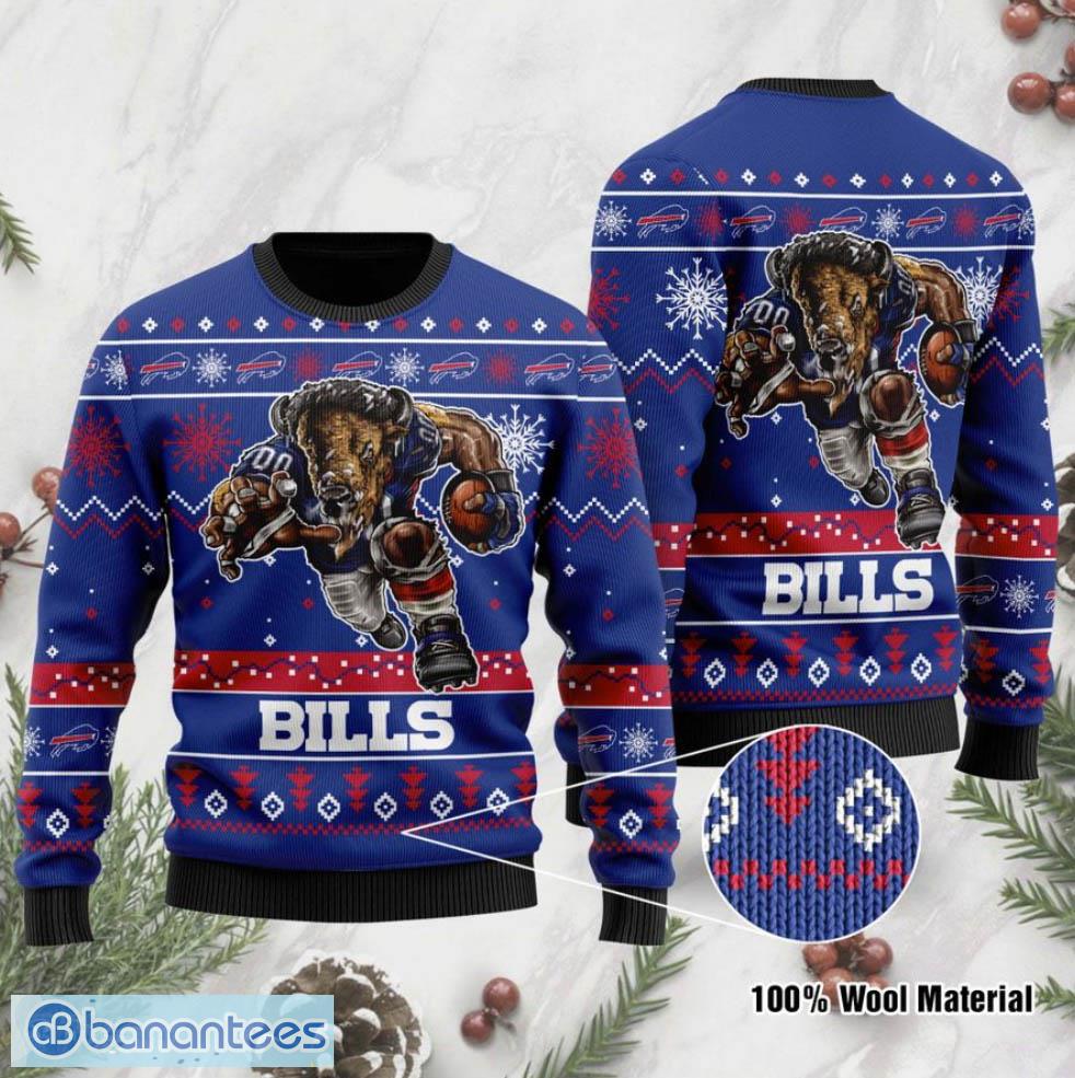 Buffalo Bills NFL Team HoHoHo Mickey Funny Men And Women Christmas Gift 3D  Ugly Christmas Sweater - Banantees