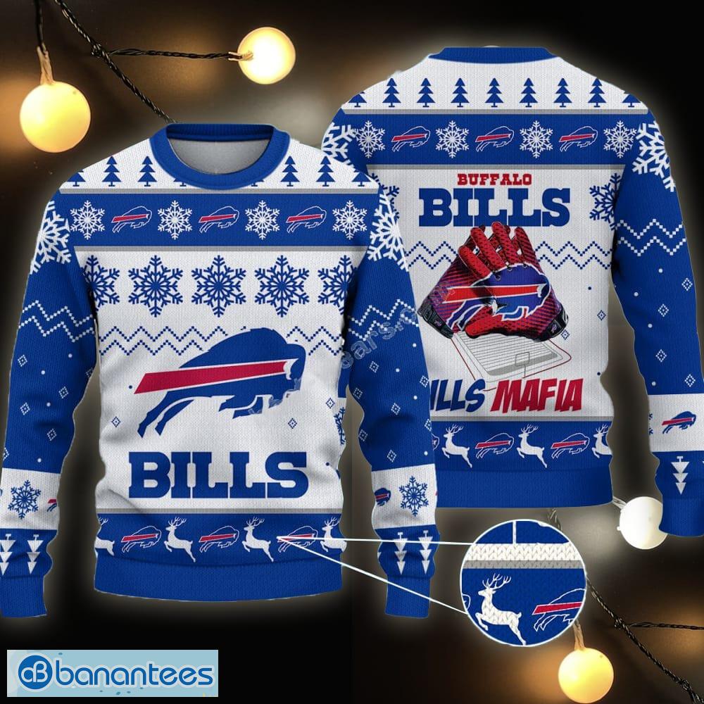 Buffalo Bills NFL Big Logo Ugly Christmas Sweater Gift For Fans - Banantees