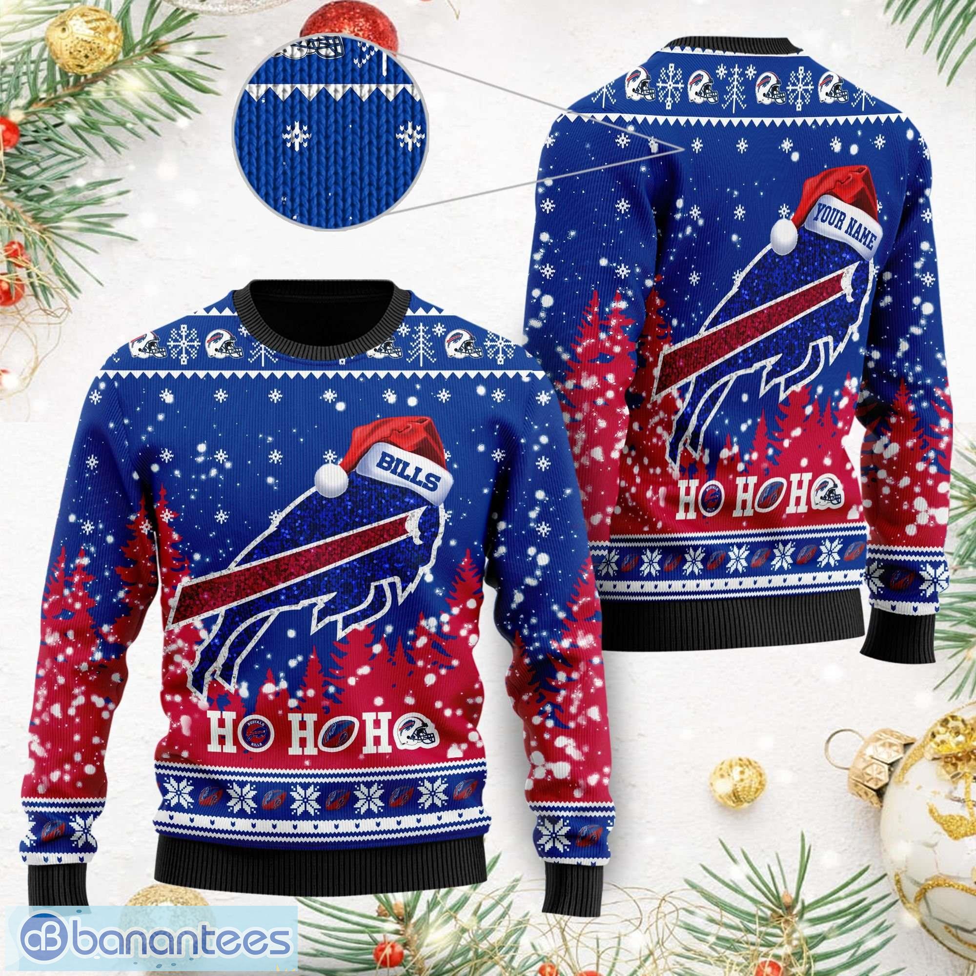 Buffalo Bills NFL Team HoHoHo Mickey Funny Men And Women Christmas Gift 3D  Ugly Christmas Sweater - Banantees