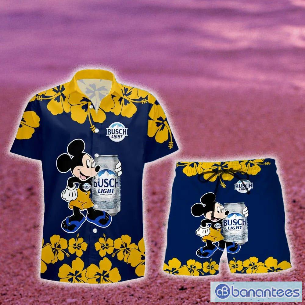 Busch Light Beach Shirt Busch Light Tropical Flower Summer Gift