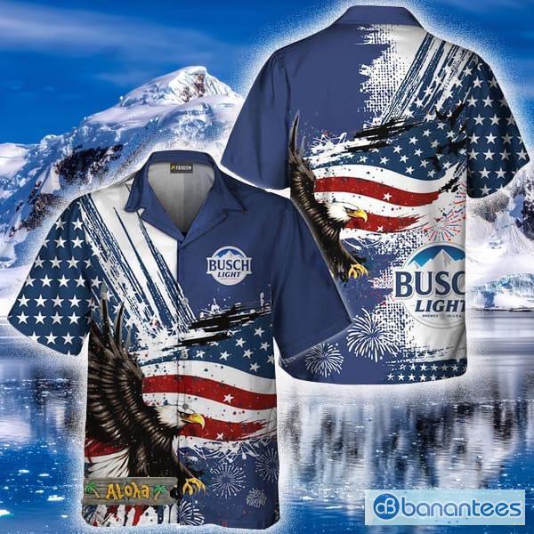 Busch Light Fourth Of July Eagle Hawaiian Shirt For Men And Women