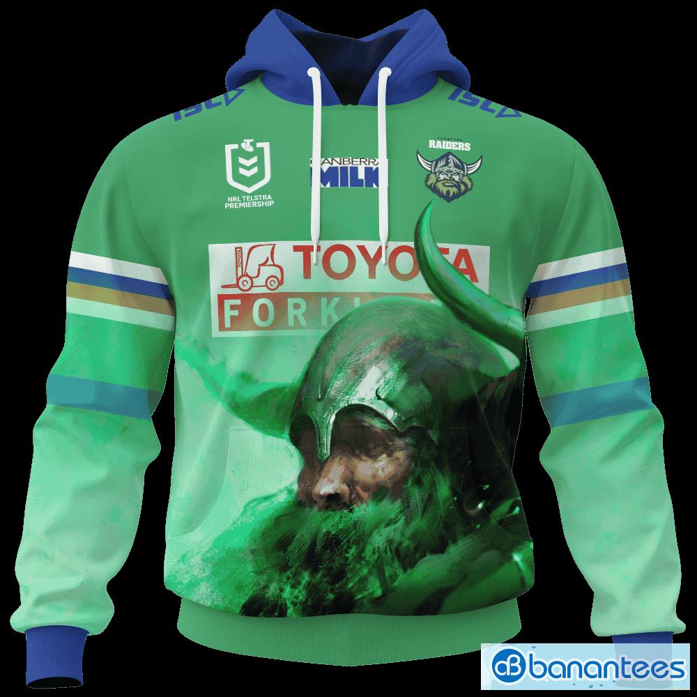 Canberra Raiders AOP NRL Custom Number And Name 3D Hoodie Zip Hoodie T Shirt  Gift For Fans - Banantees