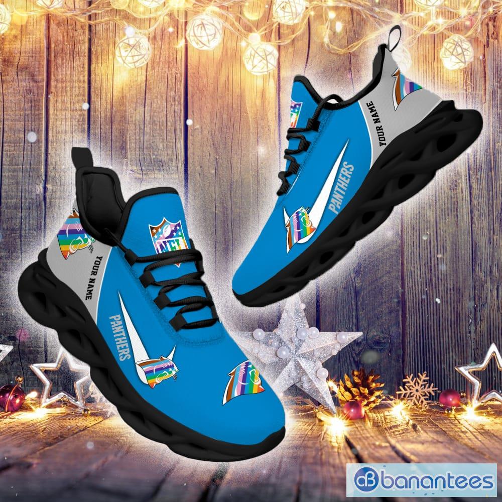 Carolina Panthers Custom Name Luxury NFL Max Soul Shoes Design 5 Chunky  Sneakers For Men And Women - Banantees