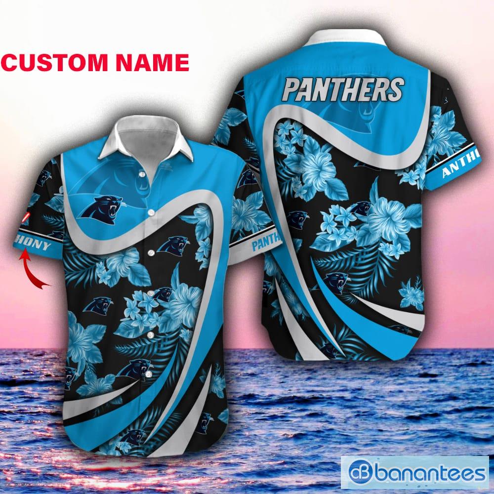 Carolina Panthers Custom Name NFL Hawaiian Shirt And Shorts Gift For Men  And Women Fans - Banantees