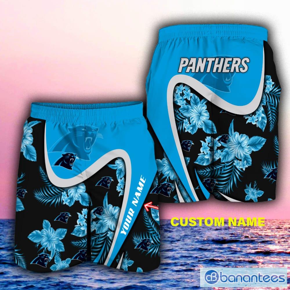 Carolina Panthers Custom Name NFL Hawaiian Shirt And Shorts Gift For Men  And Women Fans - Banantees