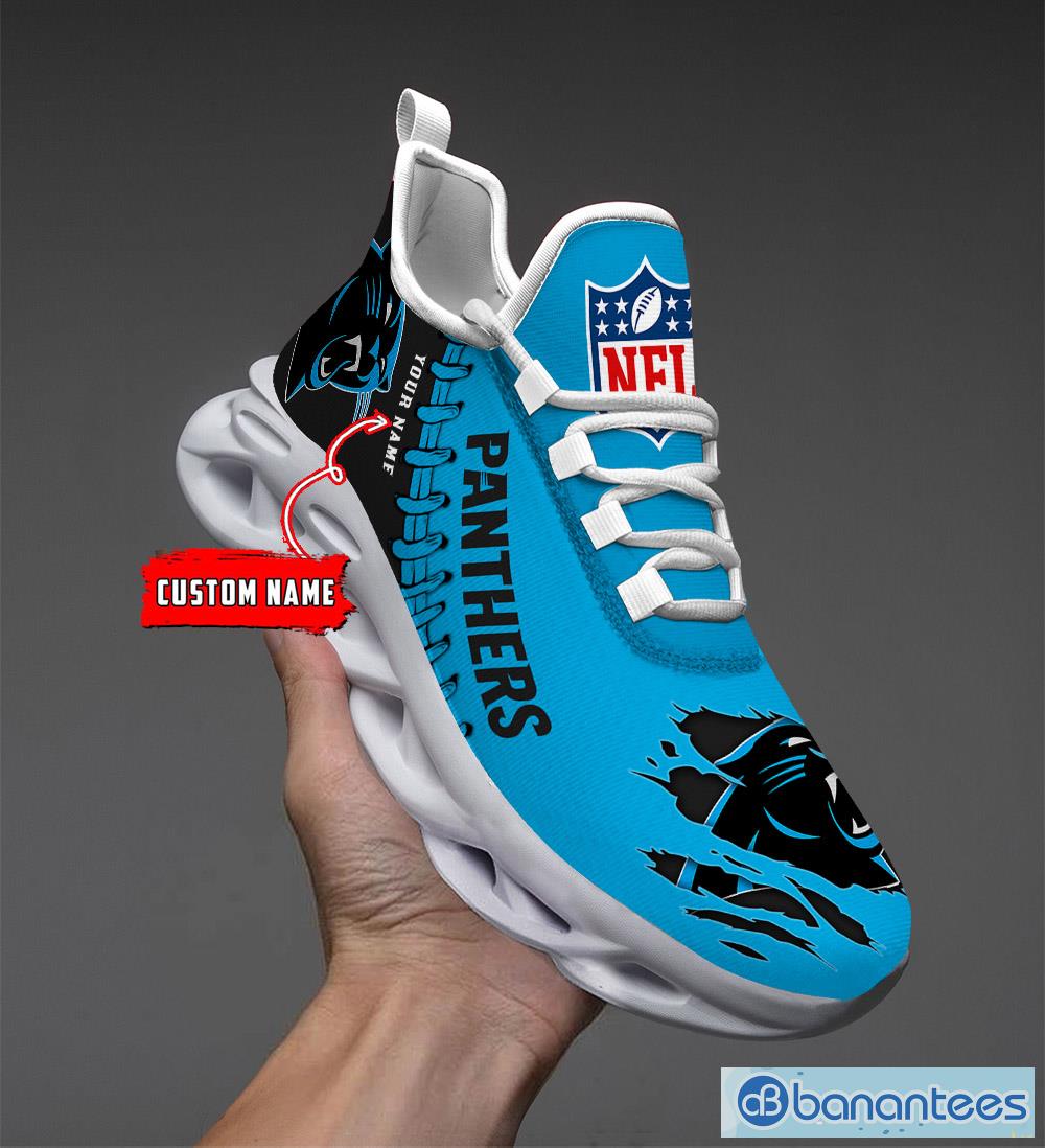 Carolina Panthers NFL Custom Name Unique Max Soul Shoes Gift For Fans  Running Sneaker - Banantees