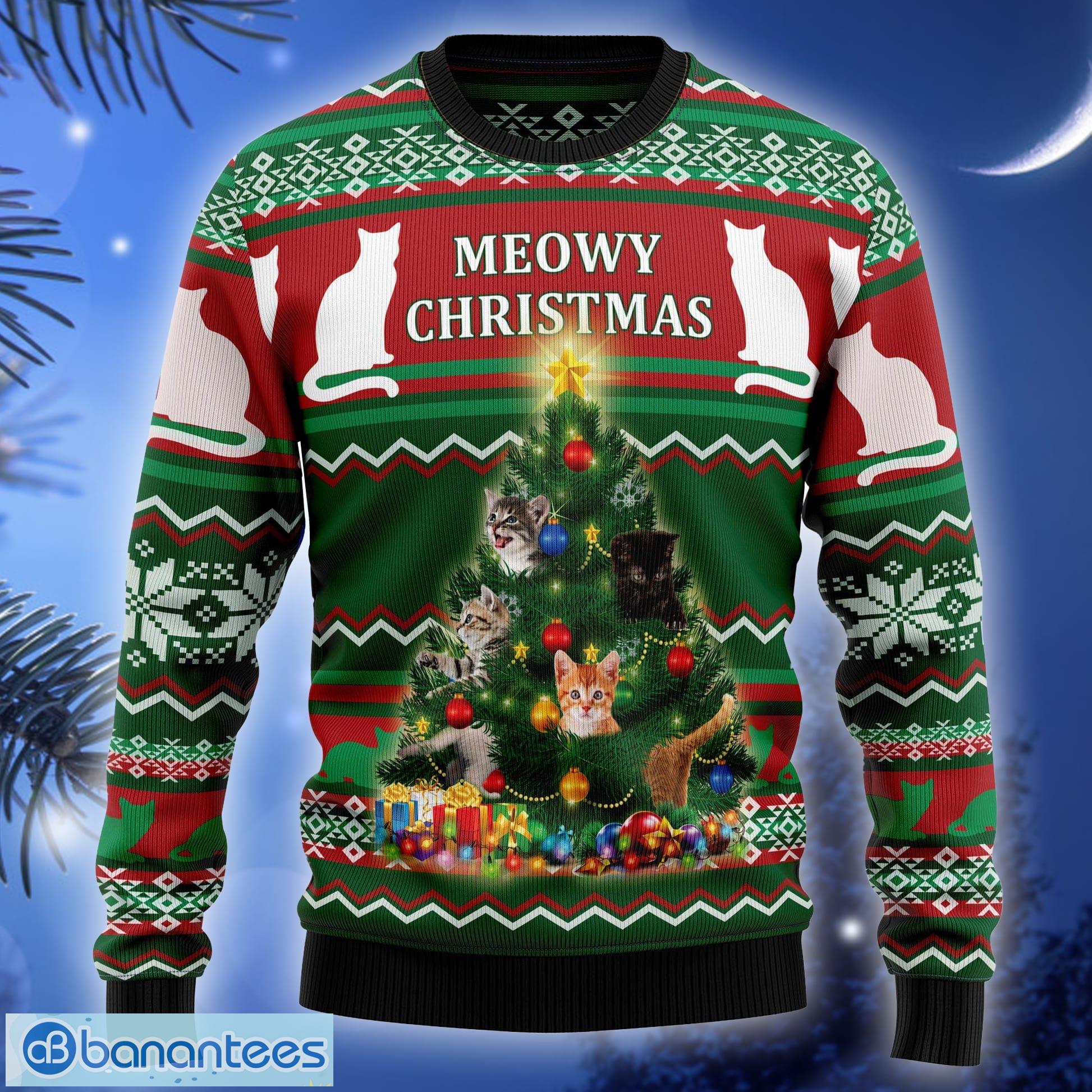 Meowy christmas ugly outlet sweater