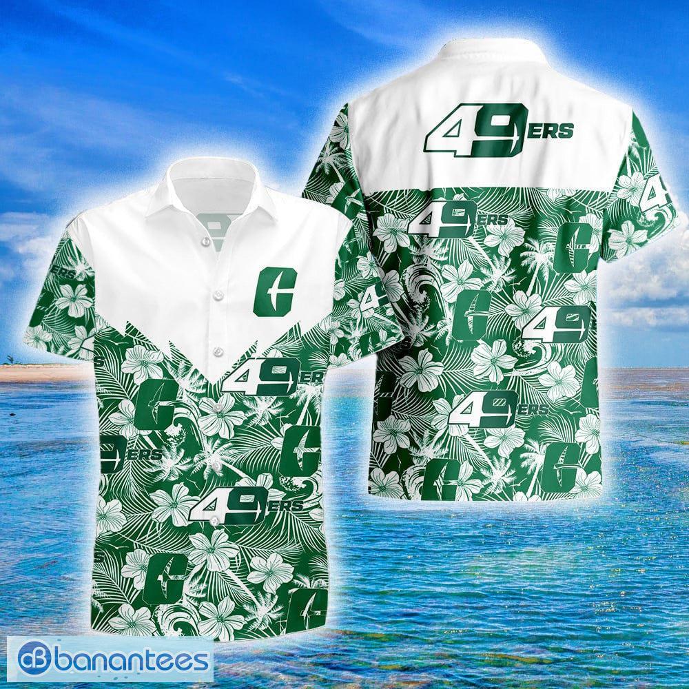 San Francisco 49Ers Logo And Tropical Pattern Short Sleeve Hawaiian Shirt  And Short - Banantees