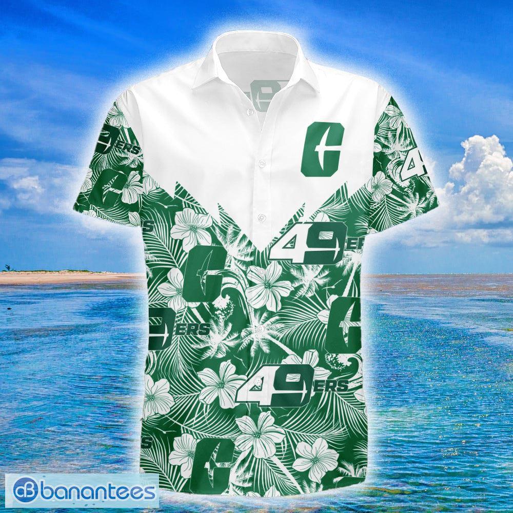 San Francisco 49Ers Logo And Tropical Pattern Short Sleeve Hawaiian Shirt  And Short - Banantees