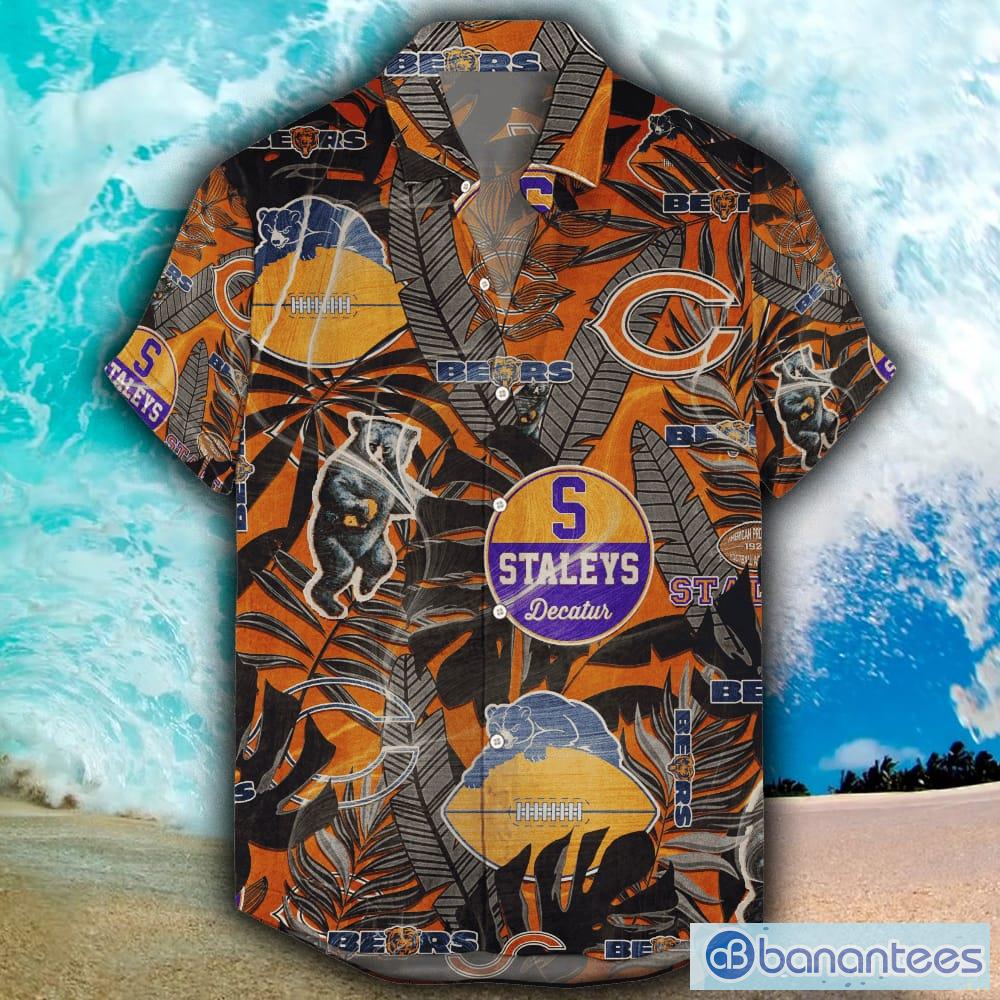 Chicago Bears NFL Custom Name Hawaiian Shirt - Banantees