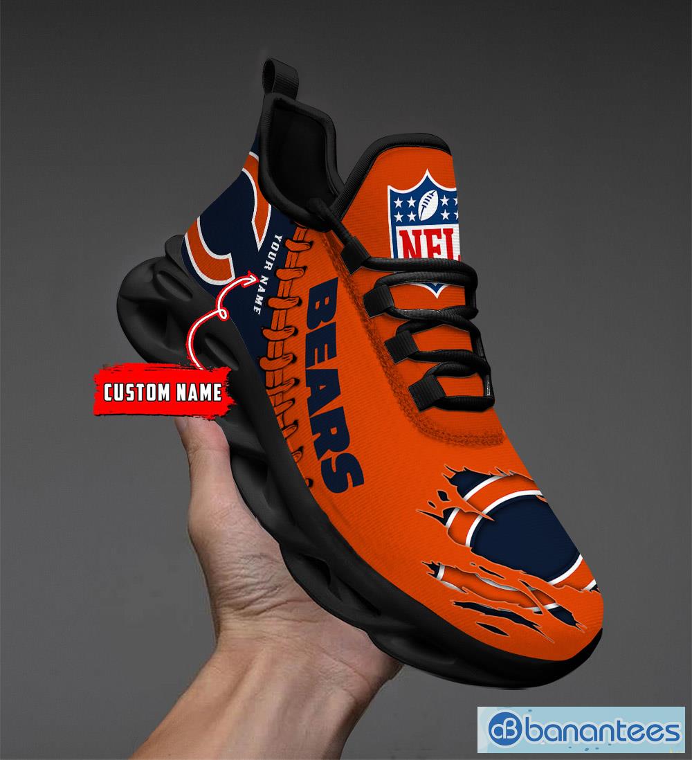 Chicago Bears NFL Max Soul Shoes Custom Name Sneakers Personalized Gifts  For NFL Fans - Banantees