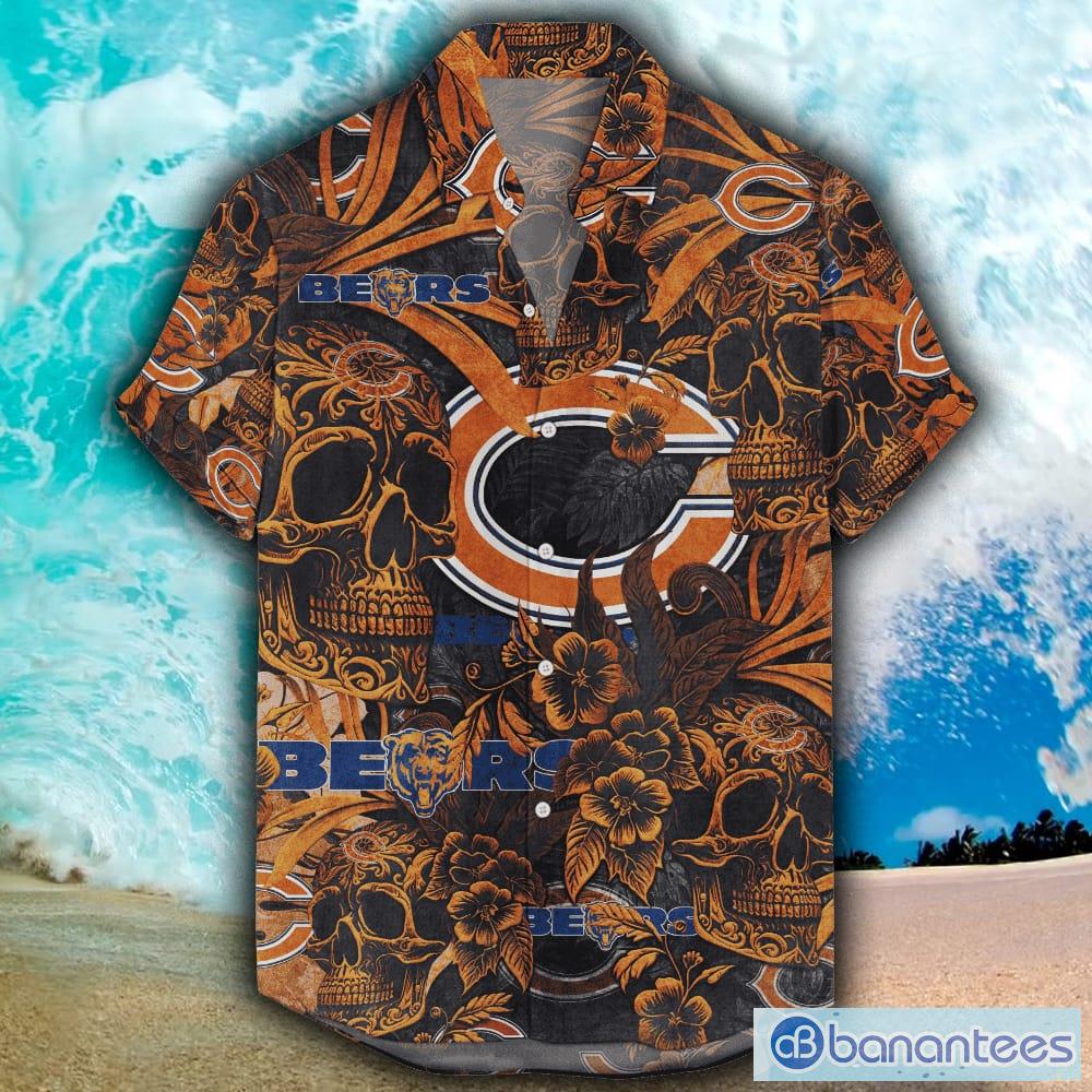 Chicago Bears Hawaiian Jungle Skull NFL Beach Summer Men And Women