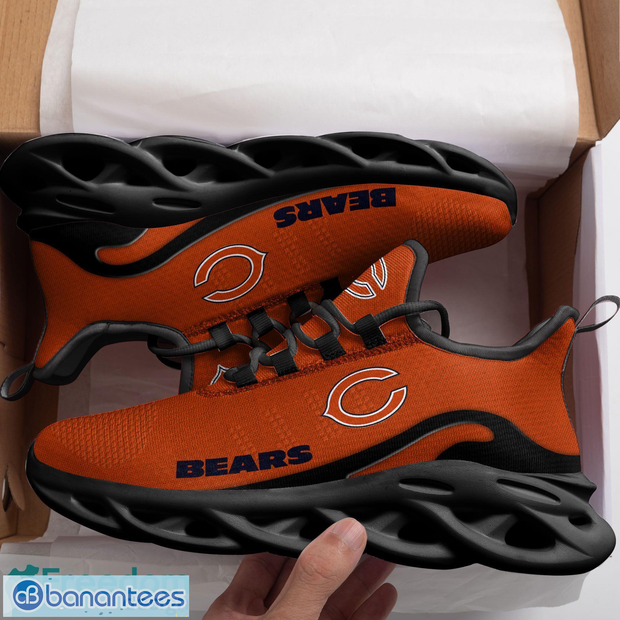 Chicago Bears NFL Black Orange Color Max Soul Shoes