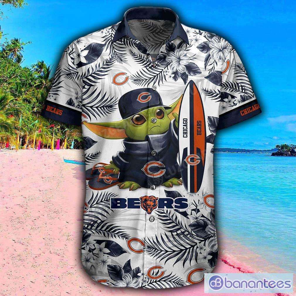 Chicago Bears NFL Baby Yoda 3D Hawaiian Shirt And Shorts For Men And Women  Gift Fans - Banantees