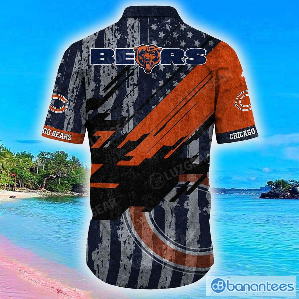 Chicago Bears American Flag Logo Hawaiian Shirt Vacation Gift For Men And  Women Gift - Banantees