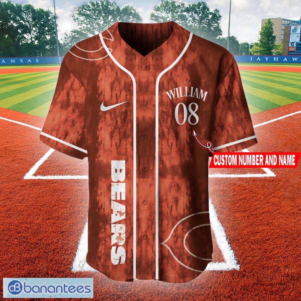 Chicago Bears-NFL BASEBALL JERSEY CUSTOM NAME AND NUMBER