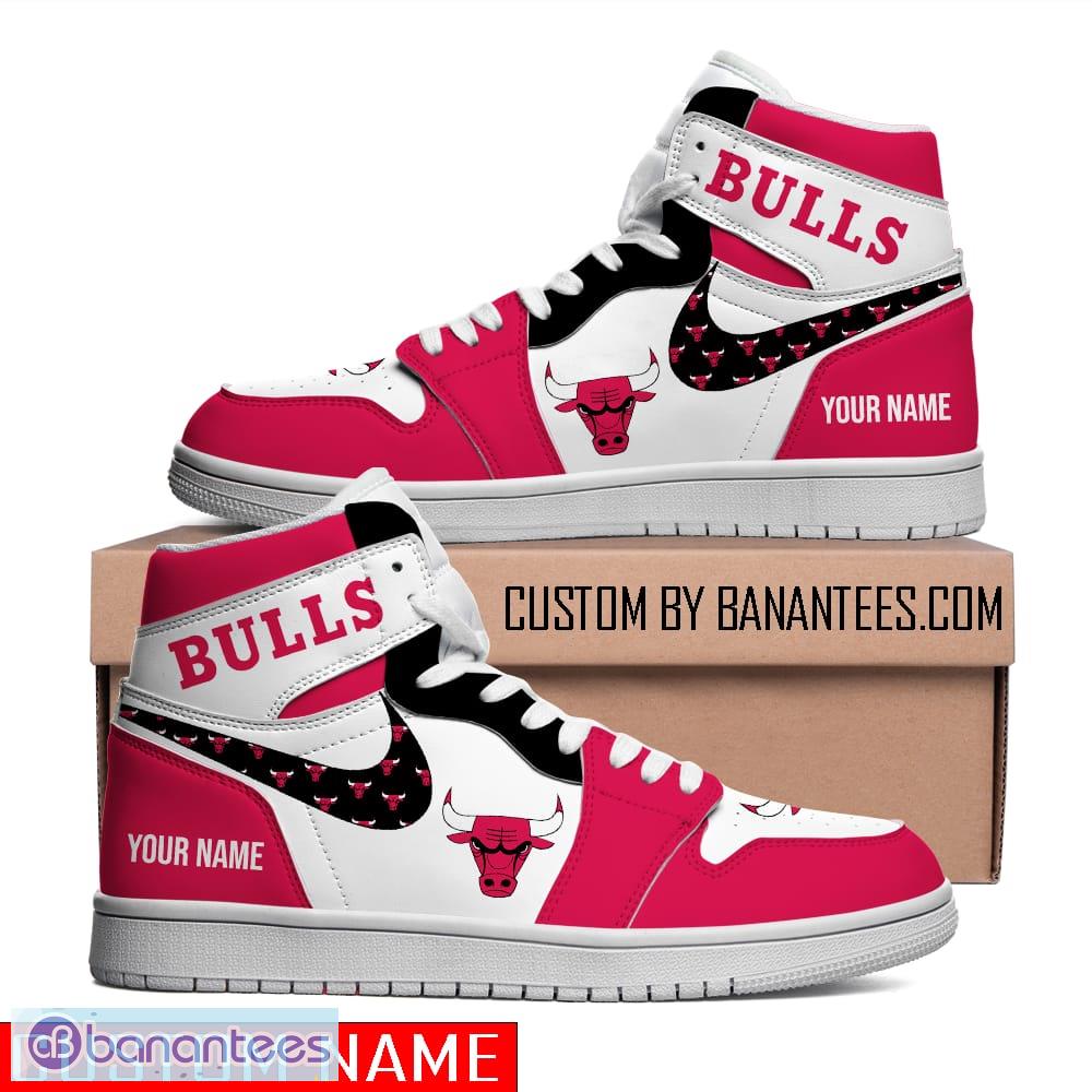 Chicago Bulls Custom Name Air Jordan 4 Sneaker Shoes For Men And Women