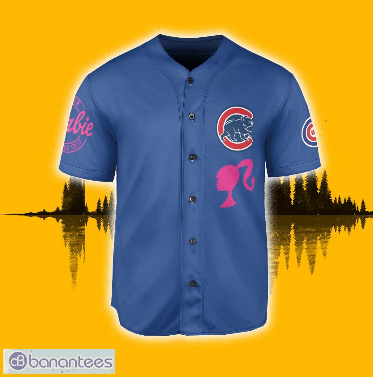 Chicago Cubs Barbie Jersey Baseball Shirt Royal Custom Number And